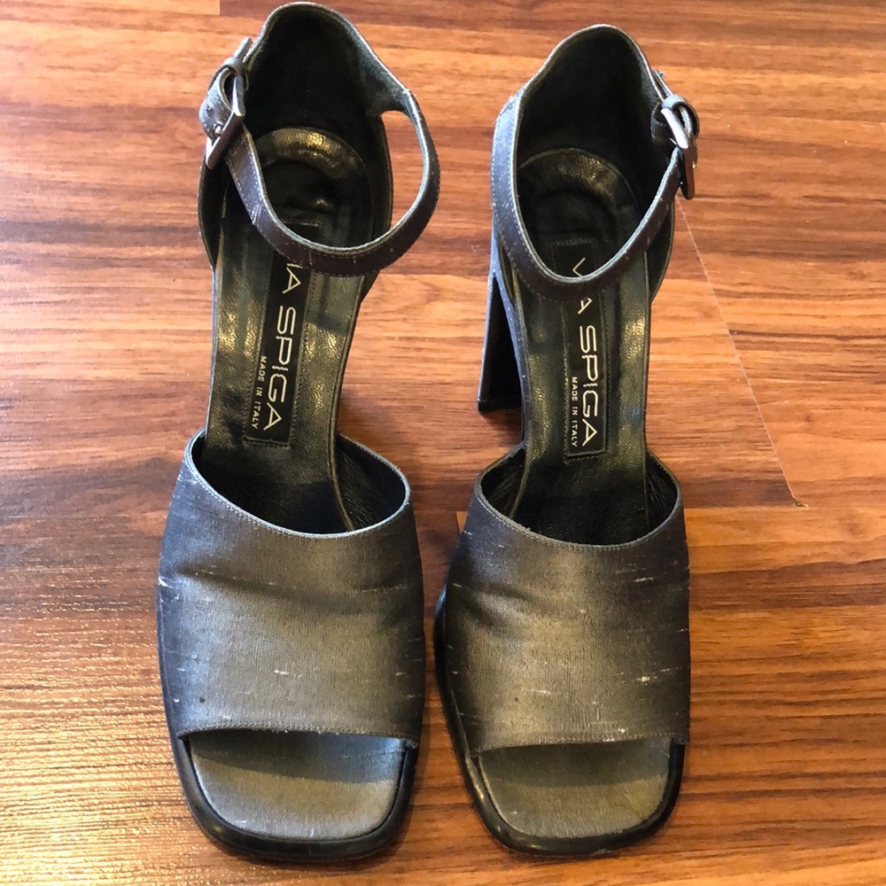 Via Spiga Silk Shantung Sandal